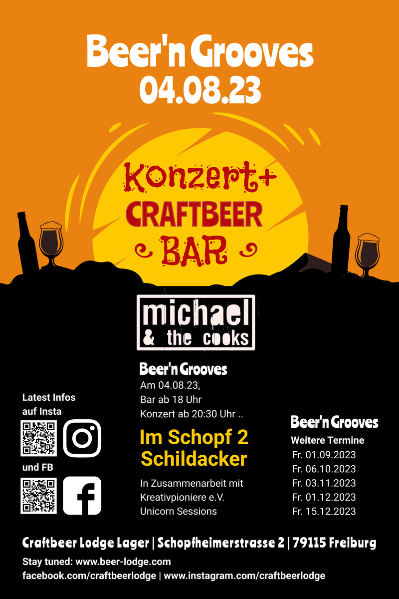 BEER'N GROOVES mit MICHAEL & THE COOKS