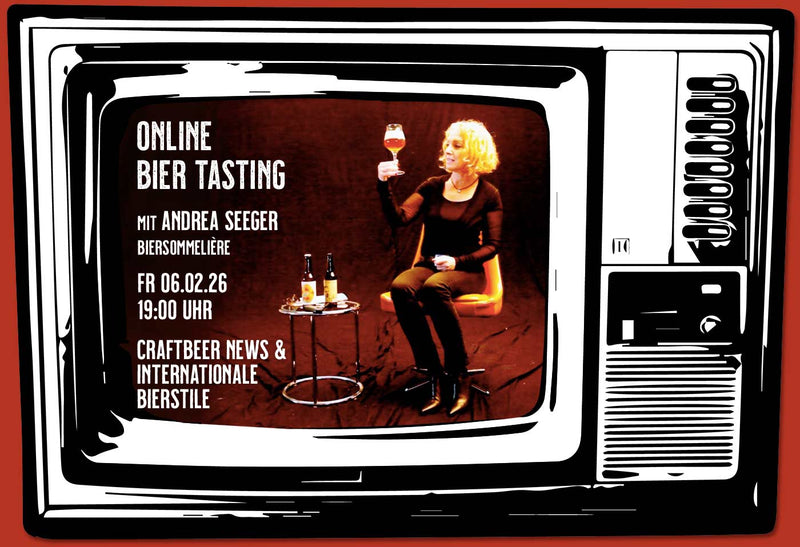 CYBER TASTING Freitag 06.02.26, 19:00 Uhr INTERNATIONALE BIERSTILE