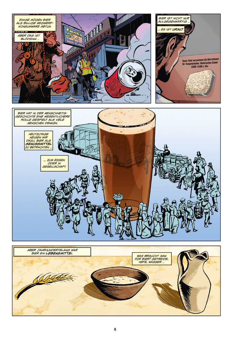 BIER DIE GRAPHIC NOVEL - Ein Comic Streifzug durch die Geschichte des Bieres