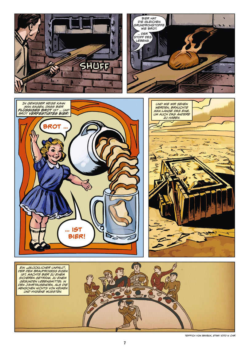 BIER DIE GRAPHIC NOVEL - Ein Comic Streifzug durch die Geschichte des Bieres