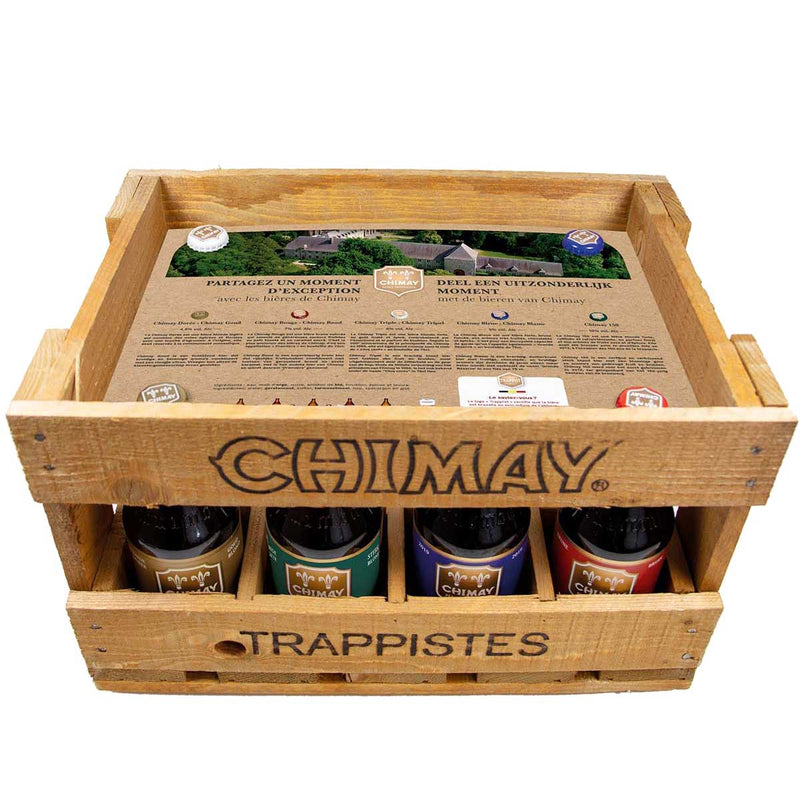 Chimay HOLZKISTE-GESCHENK-SET