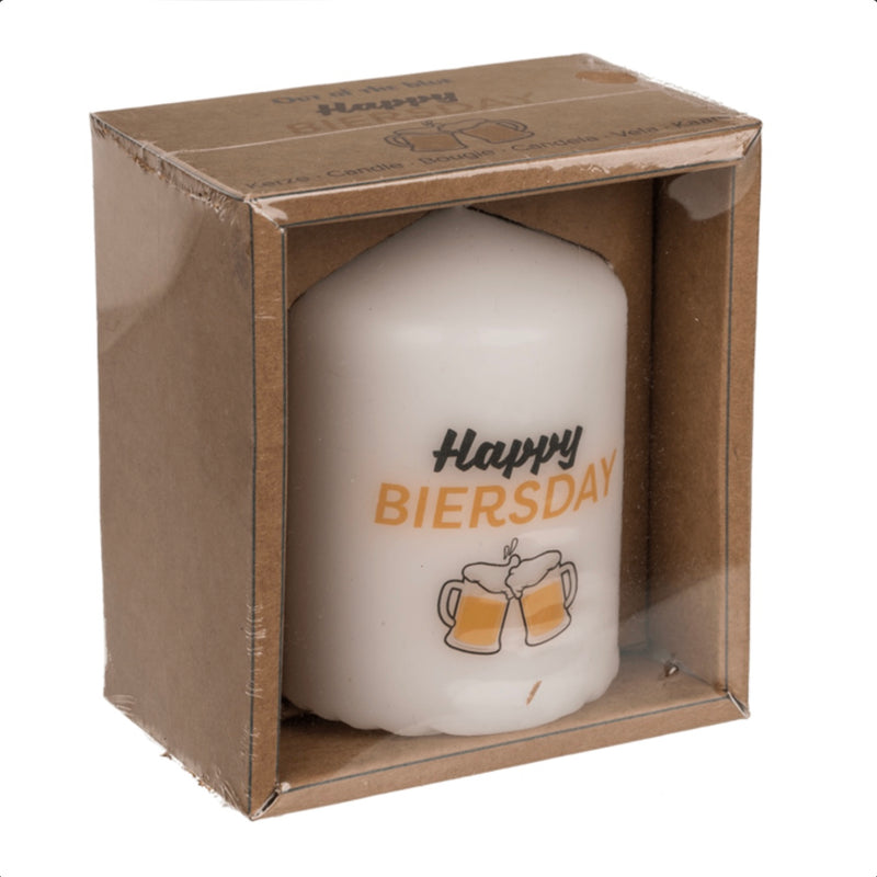 Kerze HAPPY BIERSDAY